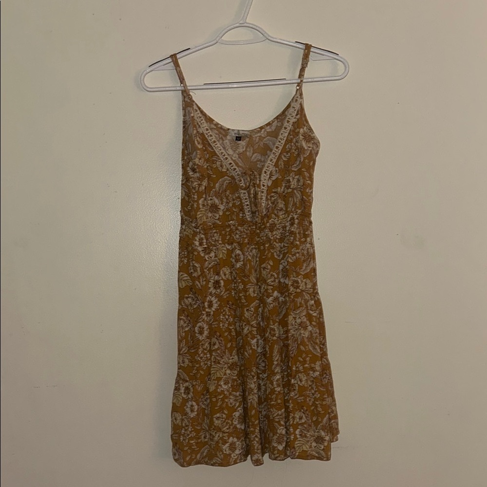Floral  Yellow Dress
